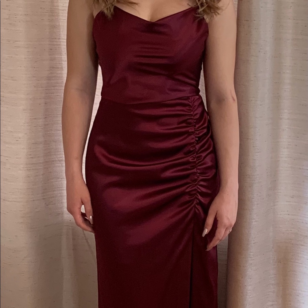 Beautiful maroon prom dress